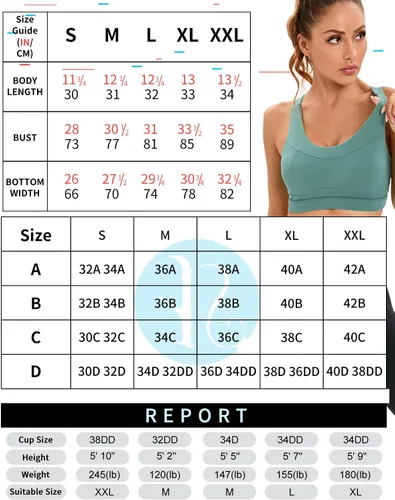 Vista 6 de RUNNING GIRL - Brasier deportivo de alto impacto para mujer, brasier de espalda cruzada, brasier de entrenamiento, brasier de yoga de línea larga