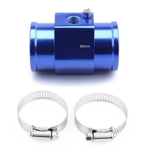 Vista 7 de Adaptador de abrazadera para sensor de temperatura de agua de aluminio, tubo de unión de temperatura de agua, medidor de temperatura, abrazaderas