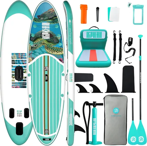 Vista 22 de Niphean Inflatable Stand Up Paddle Board with SUP Accessories
