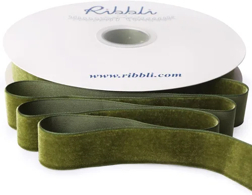 Vista 30 de Ribbli - Cinta de terciopelo negro de 1 pulgada, carrete continuo de 25 yardas, cinta de Navidad negra para envoltorios de regalos, manualidades