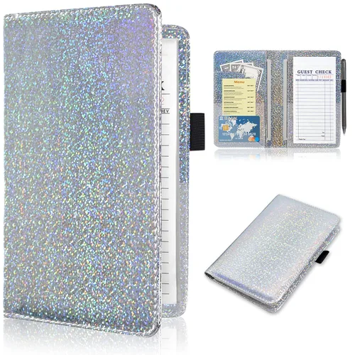 Vista 13 de ACdream - Libretas de servicio para camarera, libreta de anotación de comensales, lindo organizador de piel y cartera, para presentar la cuenta