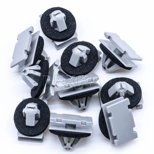 Vista 5 de Rexka 10 clips de moldeo de rueda basculante 19352782 68172491AA compatibles con GM Chevrolet GMC Cadillac Jeep Cherokee Compass Grand Cherokee