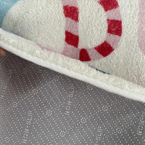 Vista 7 de USTIDE Alfombra de lana esponjosa con letras coloridas del alfabeto de 5 x 7 pulgadas para dormitorio de niños, lavable a máquina, tapete de juego