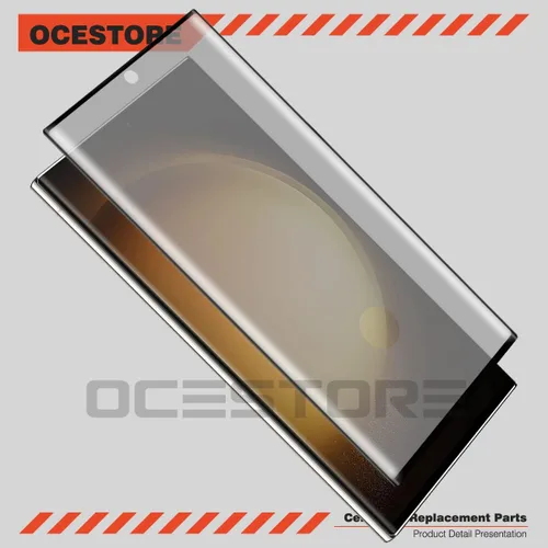 Vista 4 de OCESTORE Paquete de 2 protectores de pantalla de privacidad, antiespías, antiarañazos, ultrafino, transparente, 9H, de vidrio templado, repuesto