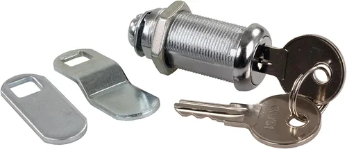 Vista 3 de JR Products 00325 Cerradura de llave de puerta con compartimento estándar - 1-1/8", color plateado