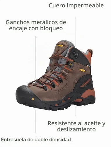 Vista 2 de KEEN Utility Botas de trabajo impermeables Pittsburgh de 6" con punta suave para hombre