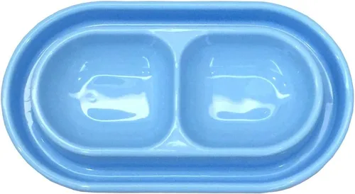 Vista 10 de Plato para gatos y gatos y cachorros, comedero para mascotas, color gris, S Ant Proof Cat Food Bowl, No Spill Dish, Outdoor Feeding, Deep Wide