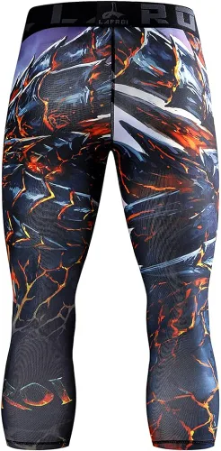 Vista 6 de LAFROI Leggings de compresión 34 para hombre con Pcoketsin bolsillo-YSK10