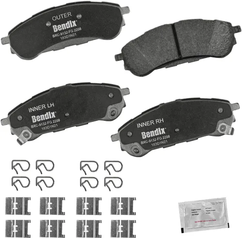 Vista 321 de Bendix Priority1 CFC154 - Juego de pastillas de freno de disco para Avanti II, Century, LeSabre, Regal, Riviera, chasis comercial, DeVille
