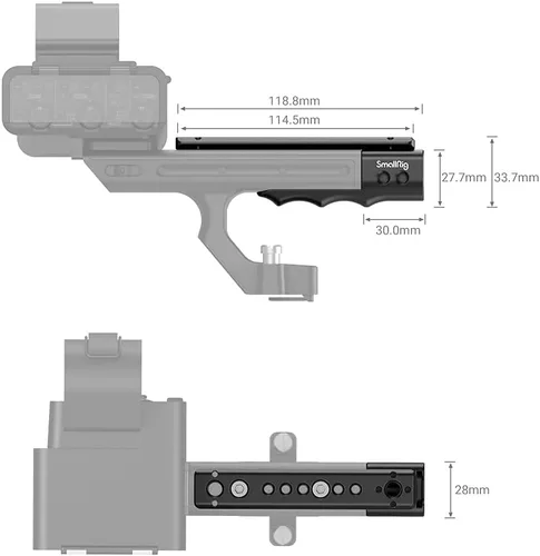 Vista 7 de SmallRig FX3 / FX30 XLR Plataforma de Extensión de Mango para Sony - MD3490
