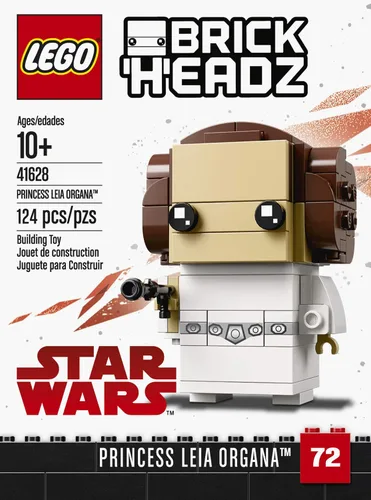 Vista 3 de LEGO 6225350 Brickheadz Princess Leia Organa 41628 Kit de construcción, multicolor