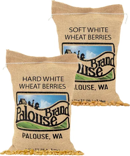 Vista 23 de Palouse Brand Bayas de trigo blancas duras certificadas sin residuos de glifosato 1 libra Proyecto verificado sin OMG Kosher