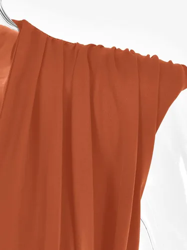 Vista 57 de LYANER Leotardo sin mangas fruncido con cuello en V para mujer