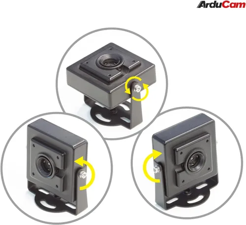 Vista 5 de Arducam Cámara Lightburn de 8 MP IMX179, cámara web de enfoque automático con funda de metal, cámara USB integrada ultra HD para Raspberry Pi