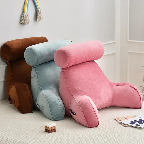 Vista 6 de ZTGL Almohadas de lectura, cómodo cojín de apoyo de espalda, almohada de apoyo lumbar, almohada cómoda para sentarse, ideal como respaldo
