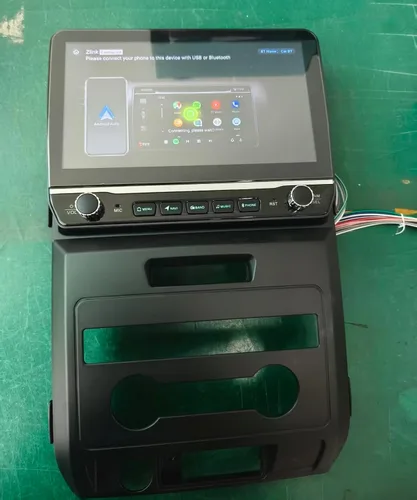 Vista 2 de Radio de coche estéreo para Ford F150 2009 2010 2011 2012 2013 2014 con Carplay inalámbrico Android Auto 10 pulgadas pantalla táctil navegación