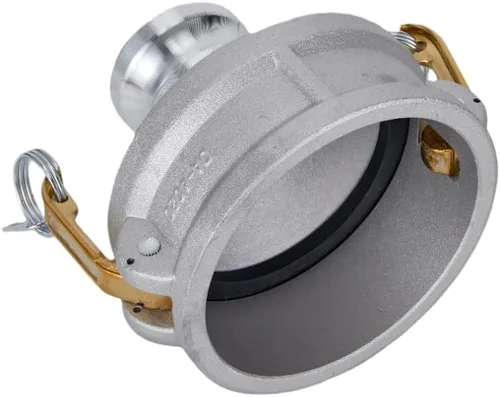 Vista 5 de Tipo de aluminio DA Camlock manguera de montaje, reductor, 4" Camlock hembra x 2" Camlock macho
