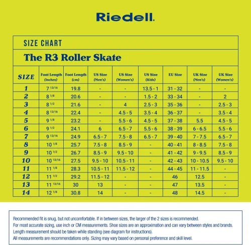 Vista 8 de Riedell Skates R3 patines Ultra-Durable, Sonar Cayman Wheels, Nylon Plate, Precision Fit, Roller Skates, ABEC-5 Bearings, Velcro Cinch Strap