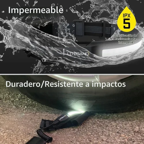 Vista 7 de LITEBAND - Paquete de faros LED multihaz, 2500 lúmenes, 210° de ancho + haz