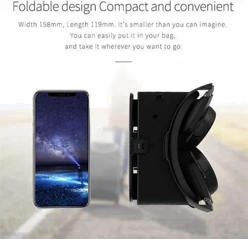Vista 3 de Virtual Reality Headset VR headsets w Remote for iPhone Android PC Phone for iPhone 13 12 11 Pro X S R Max Samsung 3D VR Set para Gafas de Realidad