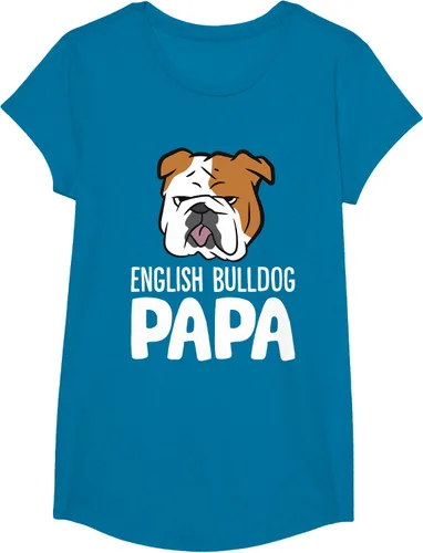 Vista 49 de Camiseta divertida de Bulldog Inglés para papá dueño de perro, Negro