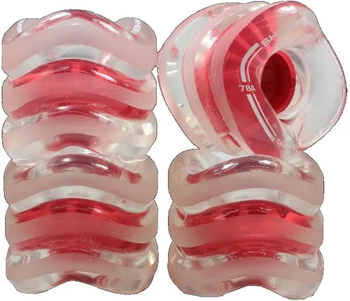 Vista 11 de Shark Wheel 60 mm ruedas para Longboard de crucero, Fórmula DNA, juego de 4 ruedas