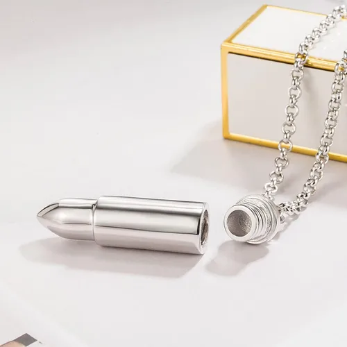 Vista 6 de H&Beautimer Genuise - Collar con colgante de plata de ley 925 italiana hecho a mano con cadena Rolo para hombre de 18202224262830 pulgadas, Plata