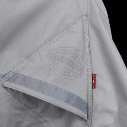 Vista 7 de Dowco Guardian 51223-07 WeatherAll Plus - Funda impermeable para motocicleta para interiores y exteriores, color gris, Cruiser