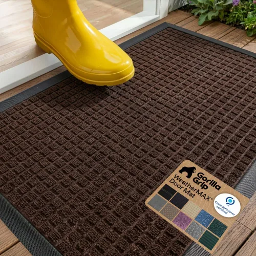 Vista 53 de Gorilla Grip - Tapete WeatherMax todo terreno 100% impermeable, caucho natural, resistente a manchas y decoloración, interior y exterior, fácil