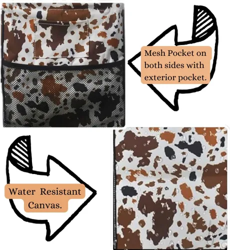 Vista 221 de NGIL Bolsa de comestibles reutilizable extra grande plegable de gran tamaño para comestibles, almacenamiento, picnic, playa, Estampado
