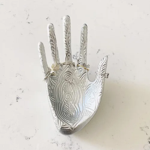 Vista 2 de Lemonandeus Buda - Bandeja para anillos de joyería (plata)