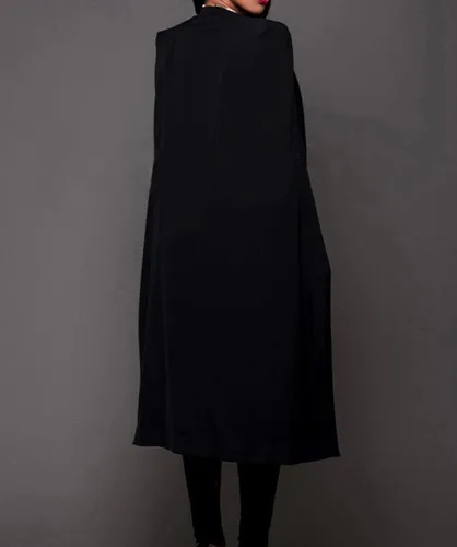 Vista 3 de Blazer Jackets for Women Long Open Slit Sleeve Trench Coat Casual Open Front Cape Cloak Dusters