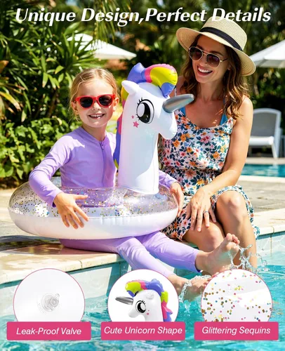 Vista 3 de HeySplash Flotador inflable para piscina, flotador, divertido flotador de playa, juguetes de fiesta de natación, verano, tubos inflables de piscina