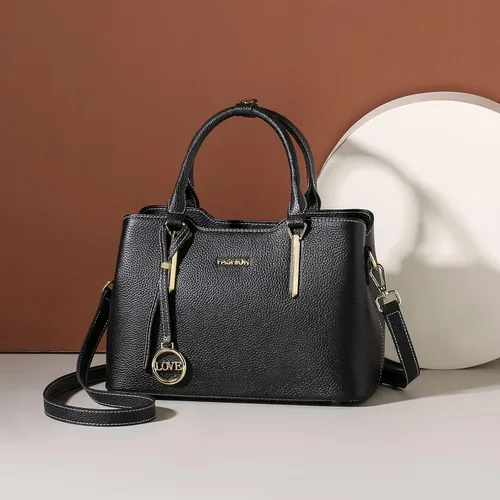 Vista 7 de SENDEFN Bolso de cuero con asa superior para mujer bolso de hombro