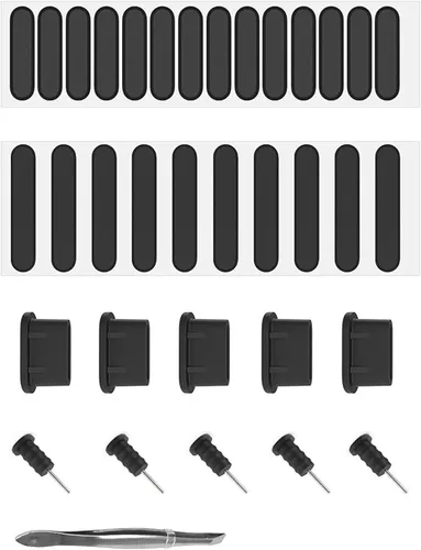 Vista 8 de Anti Dust Adhesive Covers Includes Dust Plugs and Tweezers Phone Speaker Dustproof Sticker Speaker Covers for Phone 16
