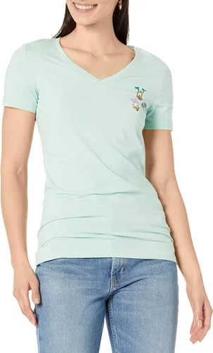 Vista 2 de Tienda Essentials Women's Classic-Fit Short-Sleeve V-Neck T-Shirt, Pack of 2