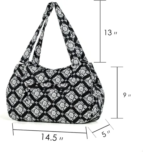 Vista 3 de Bolsa de hombro con algodón acolchado