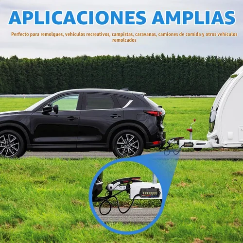Vista 7 de Nilight - Cable de enchufe de remolque de 7 vías alineado para tareas pesadas de 8 pies, conector de 7 pines, cable de extensión redonda para RV