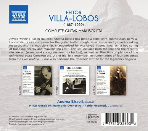 Vista 2 de Heitor Villa-Lobos Complete Guitar Manuscripts