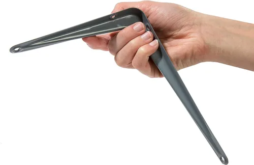 Vista 2 de Ultra Hardware 96121 Soportes para estantes grises, paquete de 20