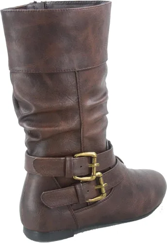 Vista 3 de Link Sonny-54K - Botas de equitación con tacón bajo y hebilla y punta redonda para niña