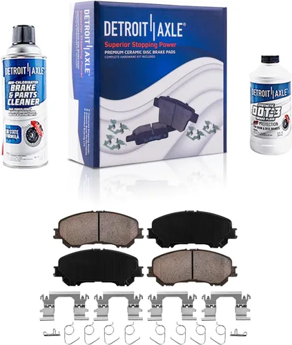 Vista 39 de Detroit Axle - Pastillas de Freno Delantero Izquierdo Reemplazo de Pinza de Disco para Dodge Ram 1500 Dakota Mitsubishi Raider - Juego de 3 piezas