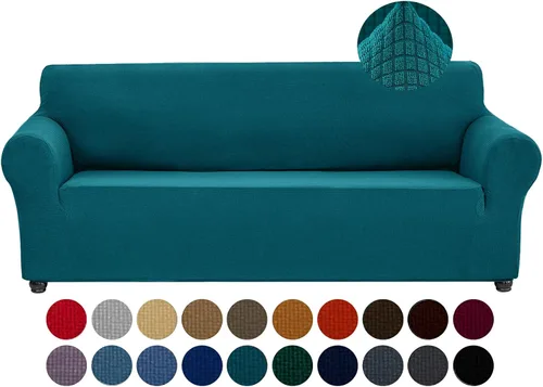Vista 21 de Joccun Funda Elástica para Silla Sofá, Funda de Sofá de 1 Pieza Tela Jacquard de Spandex con Parte Inferior Elástica, Protector de Muebles Lavable