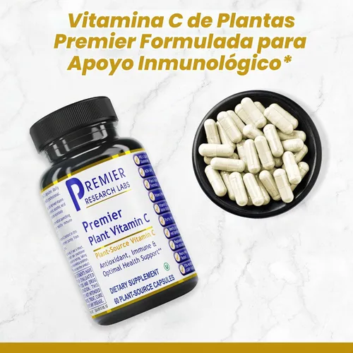 Vista 3 de Premier Research Labs Vitamina C - Vitamina C de nutrientes integrales - Apoya el sistema inmunológico - Suave con el estómago - Actividad