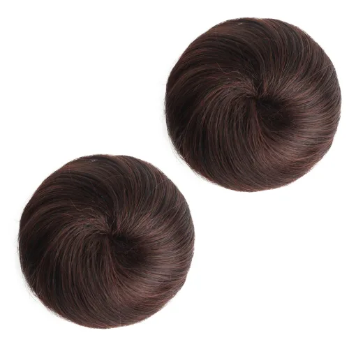 Vista 11 de 2 extensiones de moño de cabello, accesorio de peluca, extensiones de cabello rizado y ondulado, extensiones de cabello recogido, extensión de moño