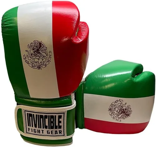 Vista 8 de Invincible Fight Gear Flag Leather Boxing Gloves Bandera de EE.UU