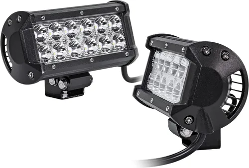 Vista 20 de Faro delantero de 4" LAMPHUS Cruizer de 18W, LED CREE para auto y motocicleta, 4", Inundación