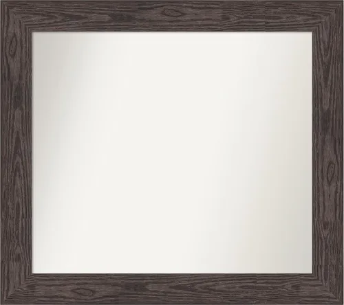 Vista 251 de Amanti Art Espejo personalizado, espejo de baño negro puente, espejo de pared o espejo de tocador de baño sobre el fregadero (26 x 26 pulgadas)