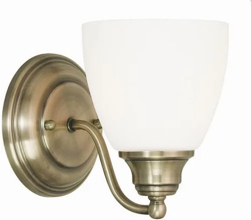 Vista 4 de Livex Lighting 13671-05 Somerville - Aplique de pared (1 luz, cromado)