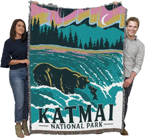 Vista 15 de Pure Country Weavers Manta del Parque Nacional Acadia, manta de tapiz de algodón para regalo, fabricada en los Estados Unidos, 72 x 54 pulgadas